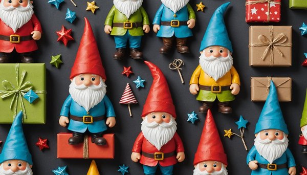 Papier cadeau motifs gnomes : créativité et originalité à l'honneur